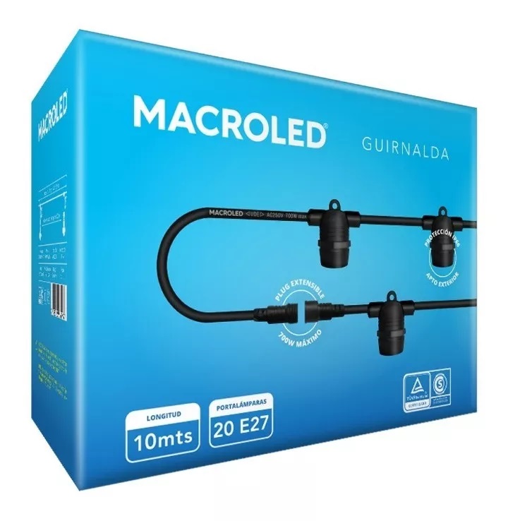 Guirnalda 10m 20 portal.700w  IP66